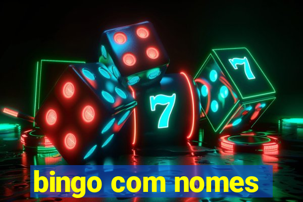 bingo com nomes